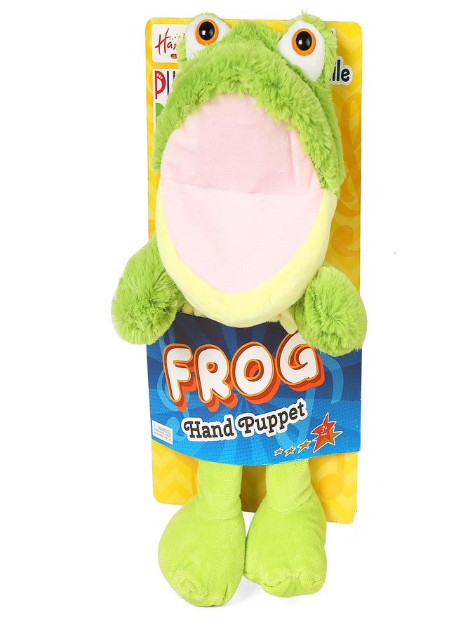 Hamleys Pugs & Play Frog Talking Hand Puppet, 3Y+, Green | Safe & Gift-Friendly - Image 1